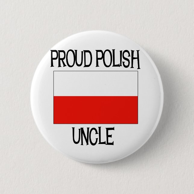 Proud Polish Uncle 2 Inch Round Button (Front)