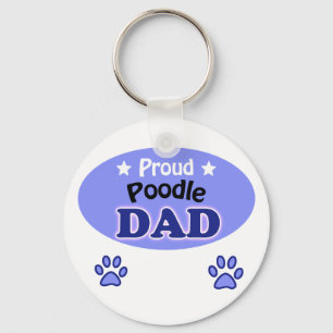Proud Poodle Dad Keychain