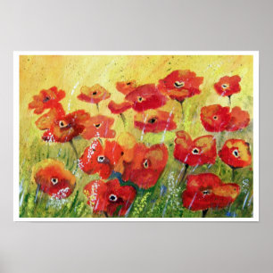 Proud Poppys - Art Poster