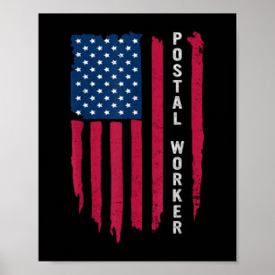 Proud Postal Worker Postmaster Us Post Service Mem Poster