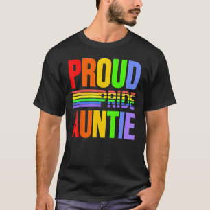Proud Pride Auntie Rainbow Gay Lesbian Child Love T-Shirt