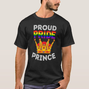 Proud Pride Prince Rainbow Funny Lgbtqia Son Boys  T-Shirt