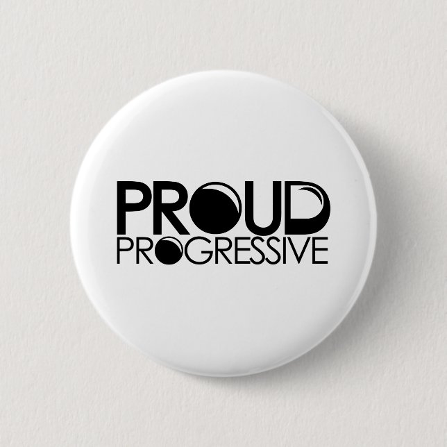 Proud Progressive 2 Inch Round Button (Front)