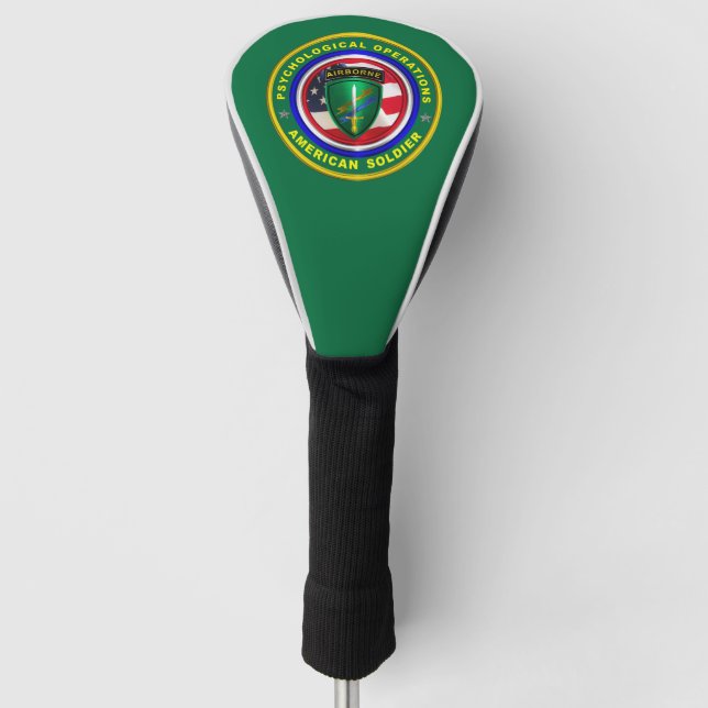 Proud Psychological Operations Veteran Golf Head Cover (Front)
