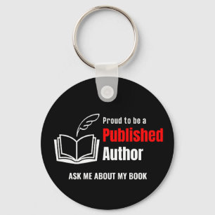 Proud PUBLISHED AUTHOR Keychain