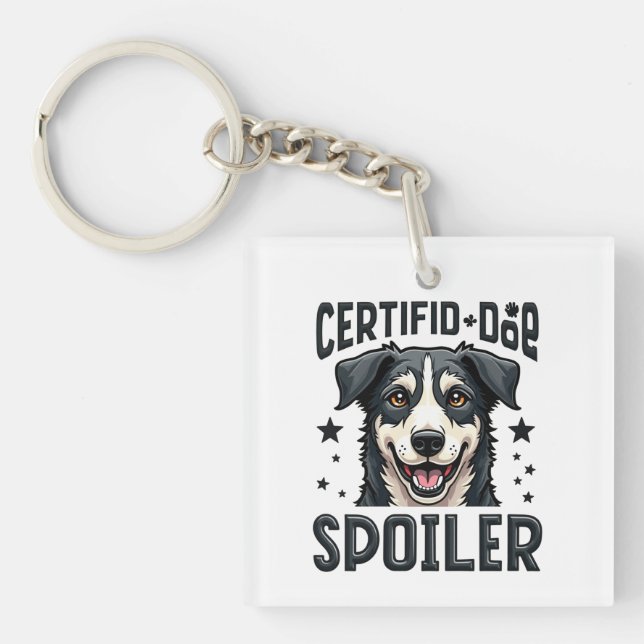 Proud Pup Spoiler Keychain (Front)