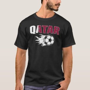 Proud Qatar Soccer Fans Jersey - Qatari Flag Footb T-Shirt