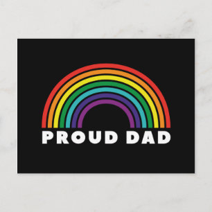 Proud Rainbow Dad Postcard