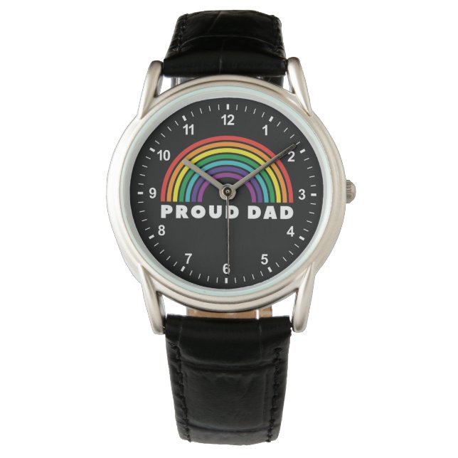 Proud Rainbow Dad Watch (Front)