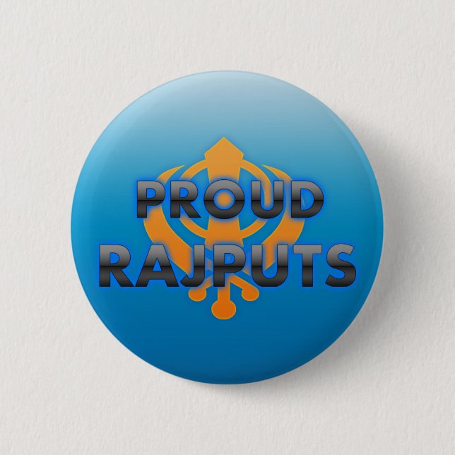 Proud Rajputs, Rajputs pride 2 Inch Round Button (Front)