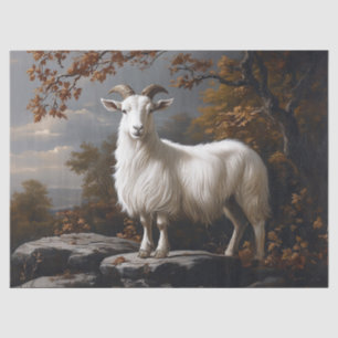 Proud Ram Vintage Style Painting Decoupage Tissue Paper