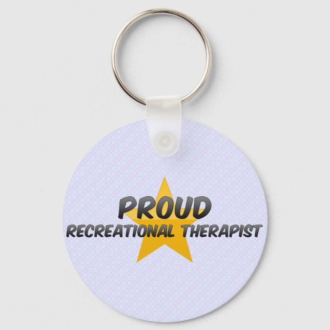 Proud Recreational Therapist Keychain (Front)