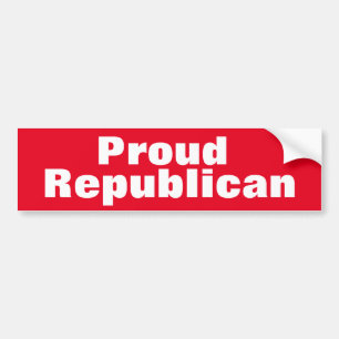Proud Republican Bumper Sticker