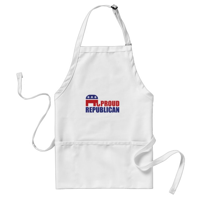 Proud Republican Elephant Standard Apron (Front)