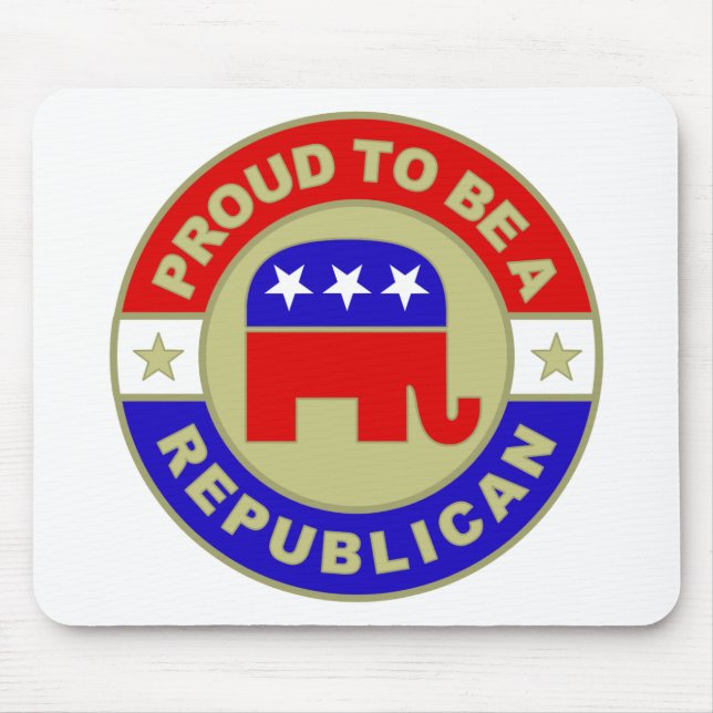 Proud Republican Mouse Pad (Front)