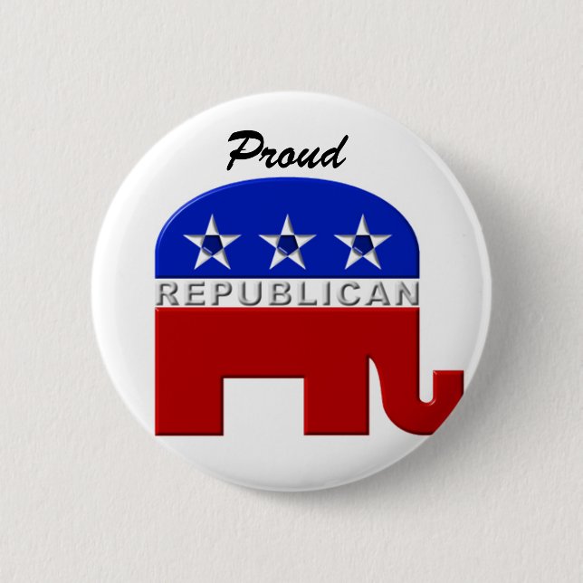 Proud Republican: Pin (Front)