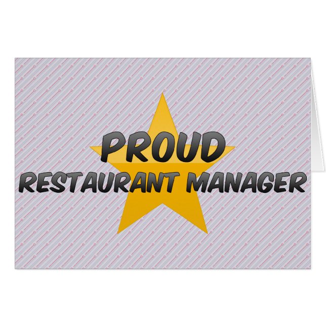 Proud Restaurant Manager (Front Horizontal)