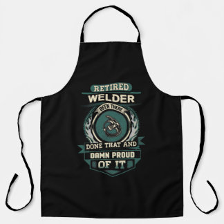 Proud Retired Welder Apron