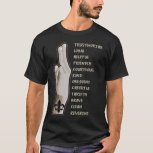 Proud Retro Camping Hiking Greeting Scout Troop La T-Shirt