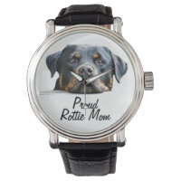 Proud Rottie Mom Rottweiler Dog Face