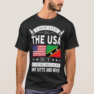 Proud Saint Kitts and Nevis Roots Funny gift T-Shirt