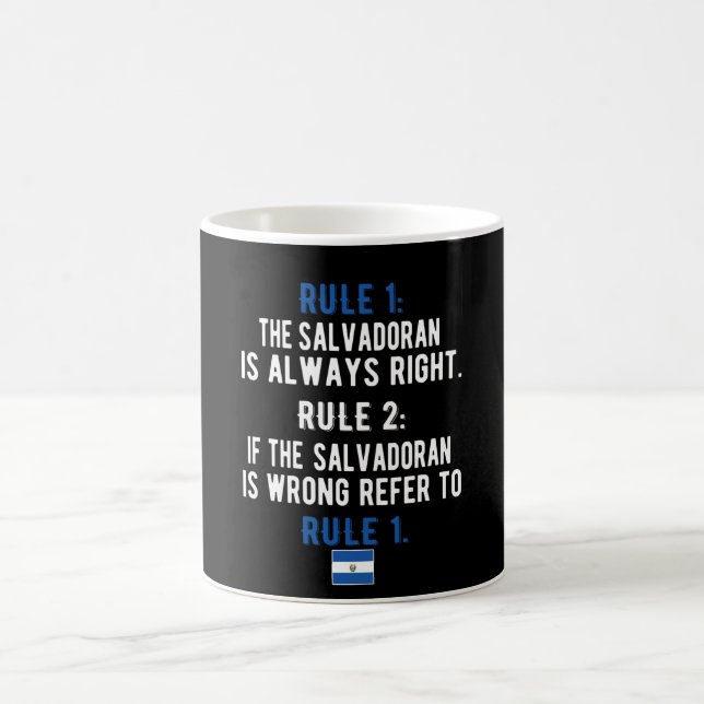 Proud Salvadoran Roots El Salvador Flag Salvadoran Coffee Mug (Center)