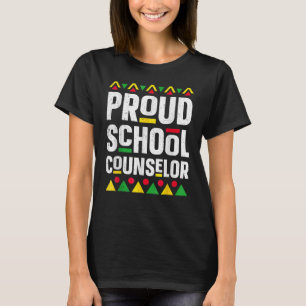 Proud School Counselor Africa Black History Month T-Shirt