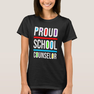 Proud School Counselor Africa Pride Black History  T-Shirt