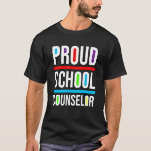 Proud School Counselor Africa Pride Black History  T-Shirt