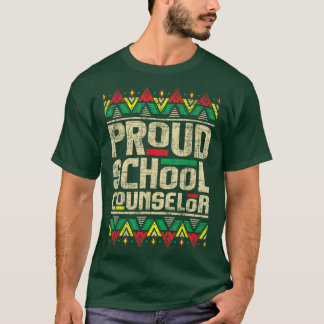 Proud School CounselorAfrican American Career Coun T-Shirt