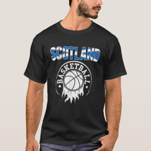 Proud Scotland Basketball Fans Jersey Scottish Fla T-Shirt