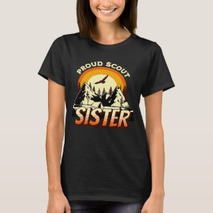 Proud Scout Sister Camping Scout Leader Adventure T-Shirt