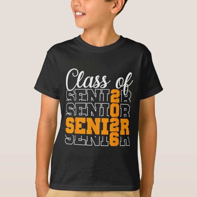 Proud senior 2026 graduation high school class of T-Shirt (Front)
