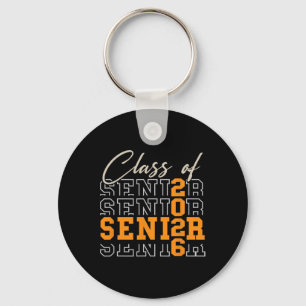 Proud Senior Cl Of 2026 Graduation Keychain