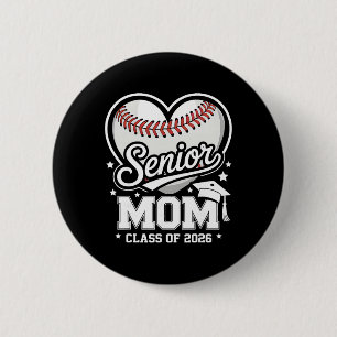 Proud Senior Mom Cl Of 2026 Sell Graduation Heart 2 Inch Round Button