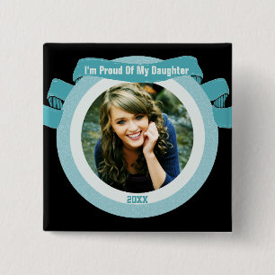 Proud Senior Photo 2 Inch Square Button