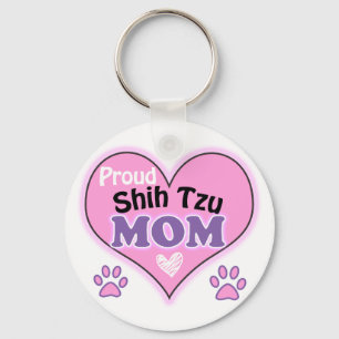 Proud Shih Tzu Mom Keychain