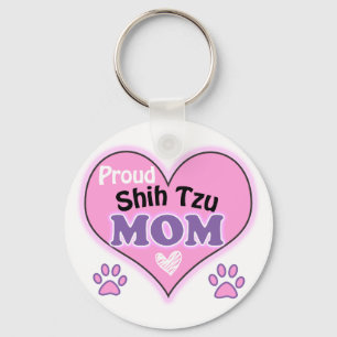 Proud Shih Tzu mom Keychain