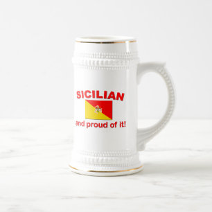 Proud Sicilian Beer Stein