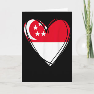 Proud Singarean Boy Girl Aunt Dad Mom Singare Flag Card