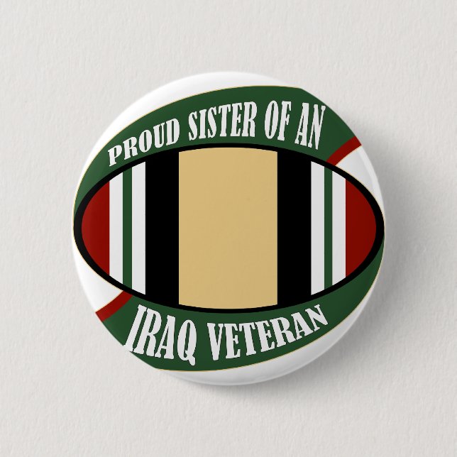 Proud Sister 2 Inch Round Button (Front)