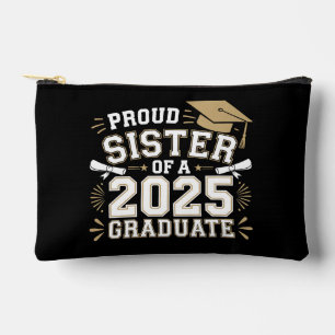 Proud Sister Of A Class Of 2025 Graduate Family Accessory Pouch