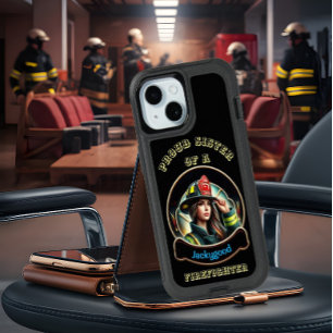 Proud Sister Of A FireFighter imagination W iPhone 15 Case