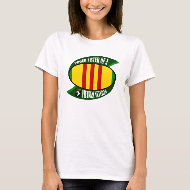 Proud Sister - Vietnam Vet T-Shirt (Front)