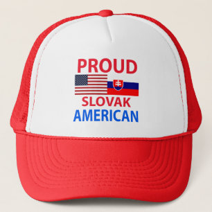 Proud Slovak American Trucker Hat
