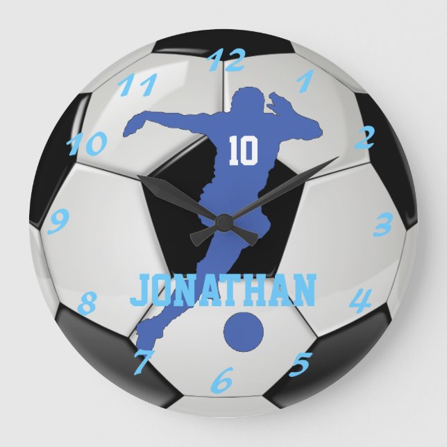 Proud Soccer Mom Personal and Customizable Large Clock (Front)