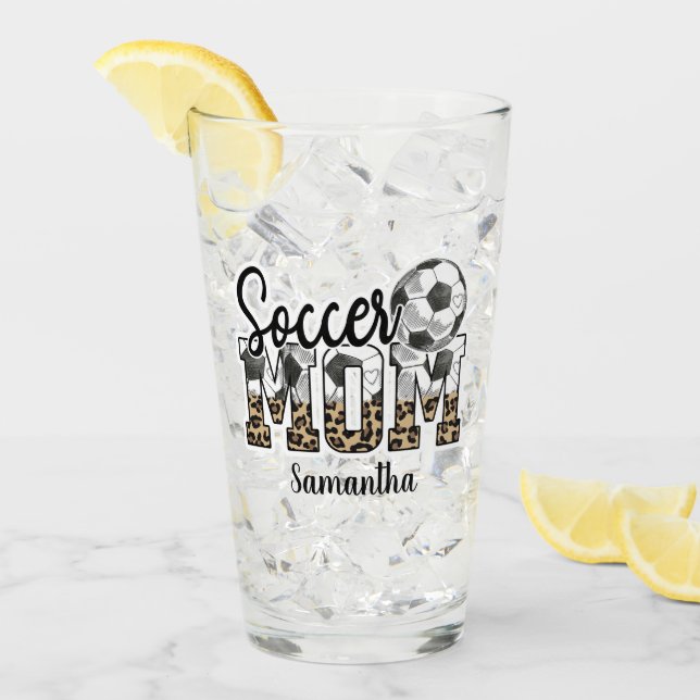 Proud Soccer Mom – Sideline Champion Glass (Front Ice)