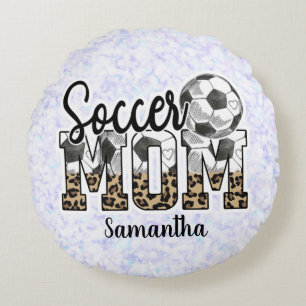 Proud Soccer Mom – Sideline Champion Round Pillow