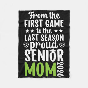 Proud Soccer Senior Mom 2026 Soccer Senior Mama 20 Fleece Blanket