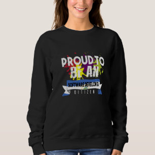 Proud Software Developer Citizen Profession Career Sweatshirt